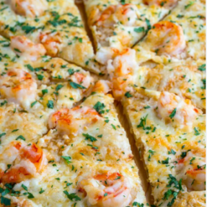 Pizza Camaron al Ajillo