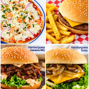 HAMBURGUESAS Y PIZZAS